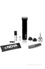 Nova Advanced Skin Friendly Precision NHT 1055 BL Trimmer For Men(Black)